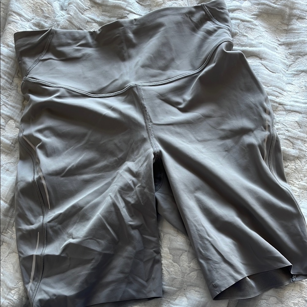 Lululemon Gray Bike Shorts